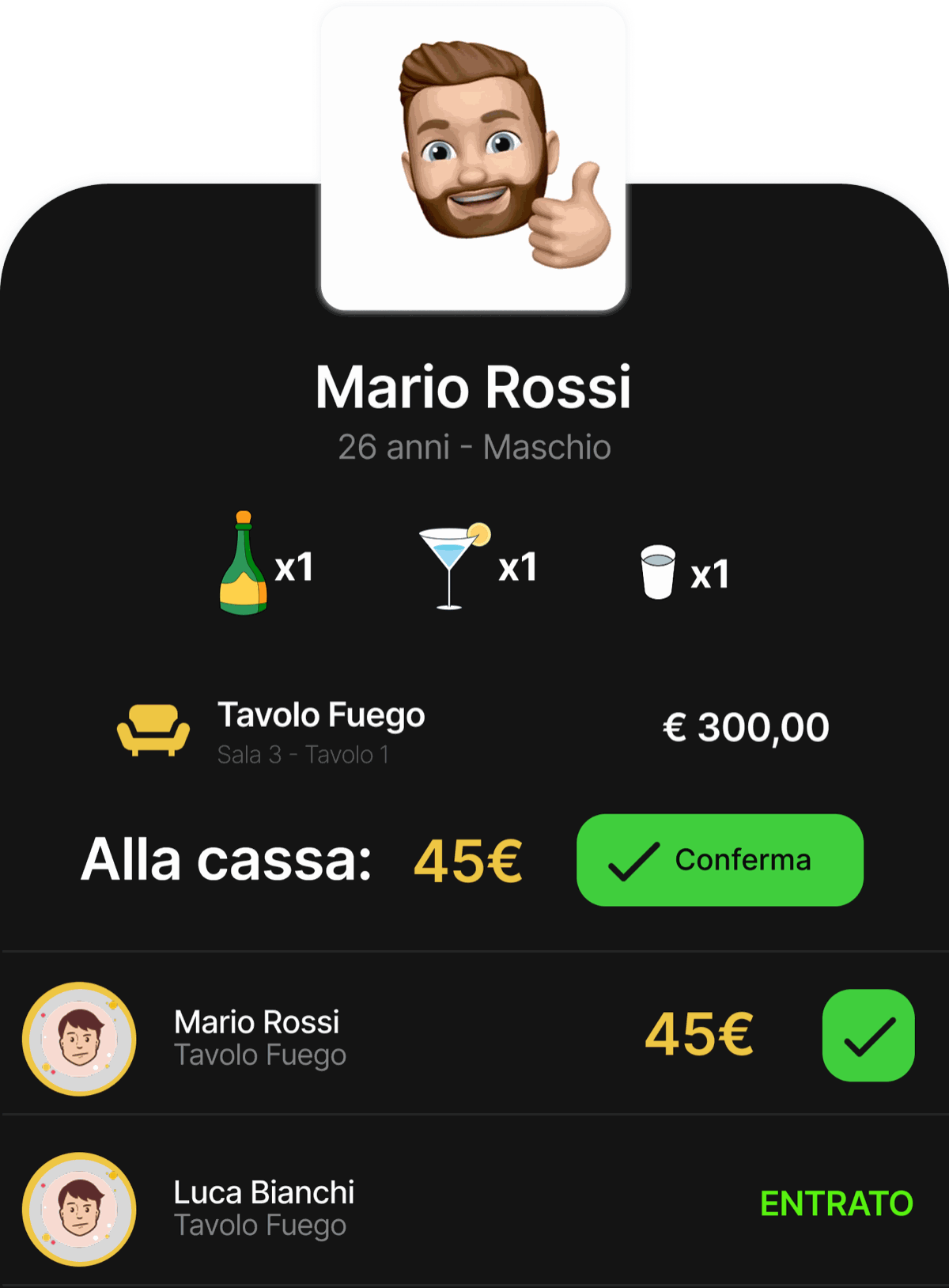 Widget Accessi — controllo ingressi e scansione QR in tempo reale